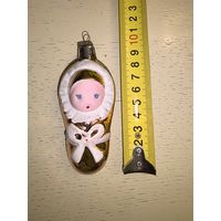 Ёлочная игрушка 50х годов "младенец"