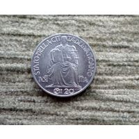 Werty71 Ватикан 20 чентезимо 1942