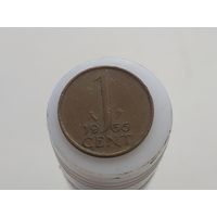 1 цент Нидерланды 1966 год  лот 7