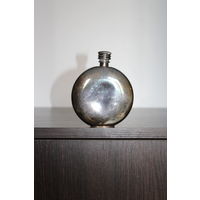 Металлическая фляга, в посеребрении, клеймо, SILVER PLATED.