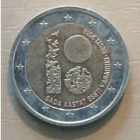 Эстония 2 евро, 2018 100 лет Эстонии, UC# 104