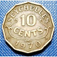 Сейшелы 10 центов 1970 г.