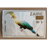 Марка Заир, Конго, фауна, птицы, 1982 г.
