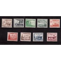 Германия(Рейх)-1937,(Мих.651-659)  **, Зимняя помощь, Флот, Корабли(полная серия)