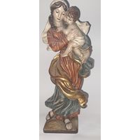 Полихромная статуэтка. Старинная Европа.