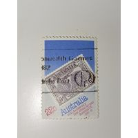 Австралия год 1981.  в честь 50-летия первого официального авиапочтового сообщения между Австралией и Великобританией.