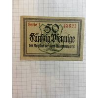 50 пфеннингов (нотгельды) г. Германия.