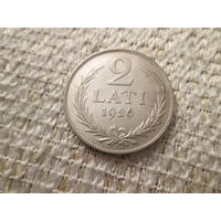 2  лата  ,  Латвия ,   1926т г.