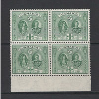 Ямайка 1945** Конституция Король Георг VI Квартблок Mi#137с