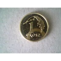 Монеты . Польша  1 грош 2025.