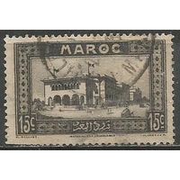 Французское Марокко. Главпочтамт в Касабланке. 1933г. Mi#98.