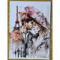 Открытка для посткроссинга чистая 10х15 см