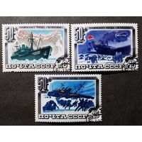 Марки СССР 1984 год 50-летие похода "Челюскина"