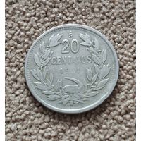 Чили 20 сентаво, 1921