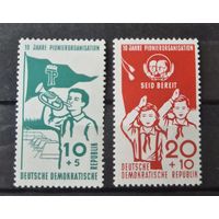 Германия, ГДР 1958 г. Mi.645-646 MNH** полная серия