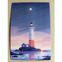 О-11. ПОДПИСАННАЯ ОТКРЫТКА. НИДЕРЛАНДЫ. МАЯК.