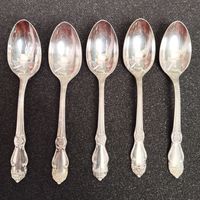 Ложки кофейные Серебряная Роза, мельхиор. Кольчугино, СССР