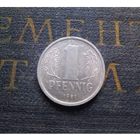 1 пфенниг 1981 (A) Германия ГДР #08 XF