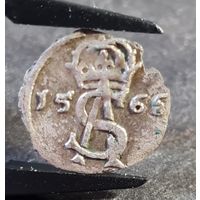 Двуденарий 1566 года, С РУБЛЯ без м.ц.!