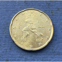 Италия 20 евроцентов 2024