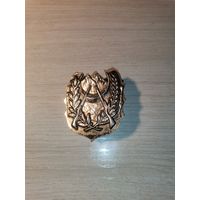 Кокарда "Алжир", тяжёлый металл, клеймо BOMISA MILANO.