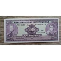 Werty71 Венесуэла 10 боливар 1995 аUNC банкнота