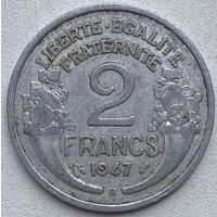 Франция 2 франка 1947 г. B