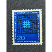 Германия 1965. 12-я годовщина Дня Немецкой Евангелической Церкви в Кёльне. Полная серия