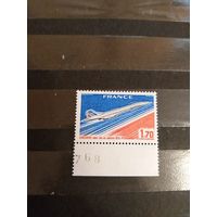 1976 Франция авиация самолёт Конкорд чистая клей MNH** выпускалась одиночкой (3-14)