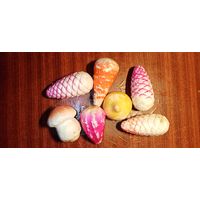 Ёлочные игрушки СССР пенопласт