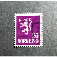 Марка Норвегия 1922-1926 г.г. Герб