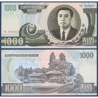 Северная Корея (КНДР), 1000 вон 2002 г., P-45a(1), UNC-***