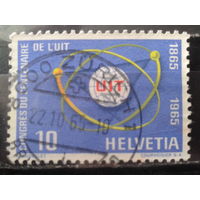Швейцария 1965 100 лет союзу электросвязи