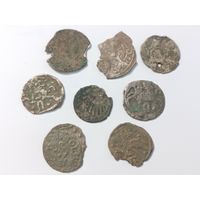 Лот монет ВКЛ - двуденарии, солиды , 9 шт