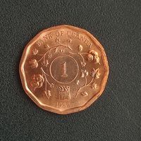 Уганда 1 шилинг1987 г.