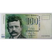 РАСПРОДАЖА!!! - ФИНЛЯНДИЯ 100 марок 1986 год