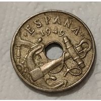 Испания 50 сентимо, 1949 Стрелы направлены вверх 53 внутри звезды (14-14-20)