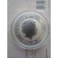 Австралия 1 доллар 2007 года Китайский гороскоп Год быка 31,13 гр Серебро 0.999
