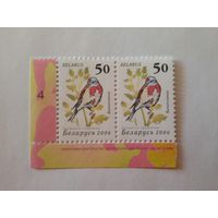 Беларусь. 2006. Девятый стандарт. Зак. 72-2006. Лист 6х7 (4). Пара с номером заказа (А055)