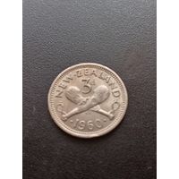 Новая Зеландия 3 пенса 1960 г.