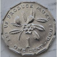 Ямайка 1 цент 1991 год