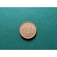 1 евроцент Италия.