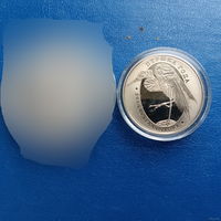 Большая белая цапля, 1 рубль 2008, Медно-никель