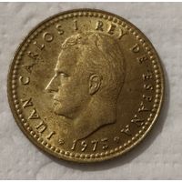 Испания 1 песета, 1975 (77 внутри звезды) (14-5-24)