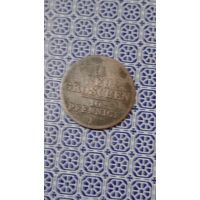 Саксония 1 новый грошен,10 пфеннигов 1845