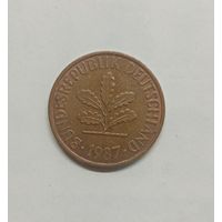 Германия 2 пфеннига, 1987 год D