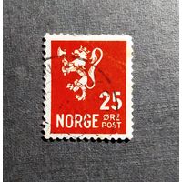 Марка Норвегия 1922-1926 г.г. Герб