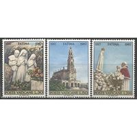 Ватикан. 50-летие откровения Девы Марии в Фатиме. 1967г. Mi#528-30. Серия.