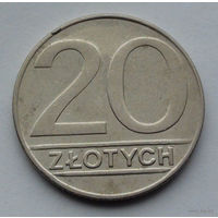 Польша 20 злотых, 1989