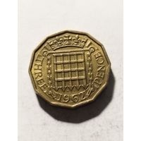 Великобритания 3 пенса 1962